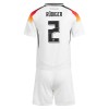 Maillot de Supporter Allemagne Antonio Rudiger 2 Domicile Euro 2024 Pour Enfant